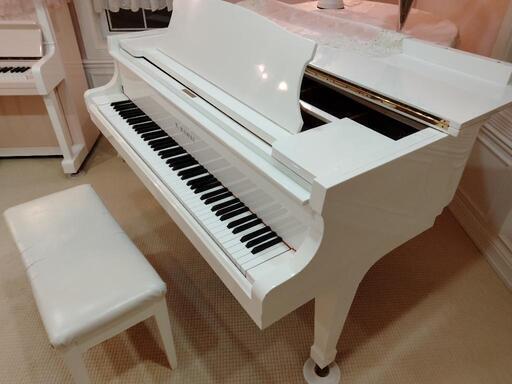 kawai カワイ グランドピアノ 白 ホワイト KG-3C 中古 ワン