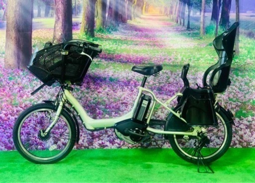 5594☆☆新品長生きバッテリー8.1A 新品日本製タイヤ　子供乗せ電動自転車