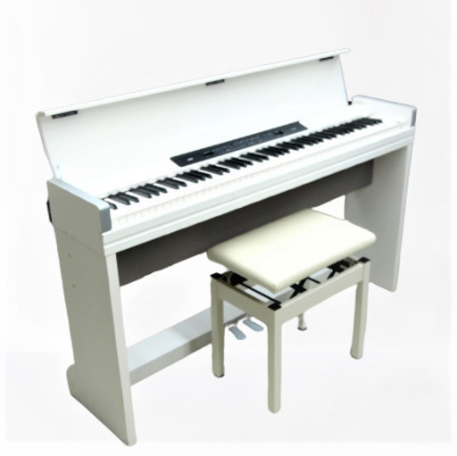 リユース品　KORG　電子ピアノ　LP-350　椅子付き　ホワイト　88鍵