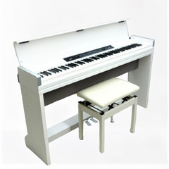 リユース品　KORG　電子ピアノ　LP-350　椅子付き　ホワイ...