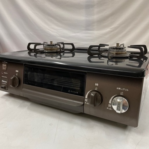 Paloma/パロマ ■ 都市ガス 2口 水無し片面焼き ガスコンロ ガステーブル[IC-S37BM-L ] 2019年製