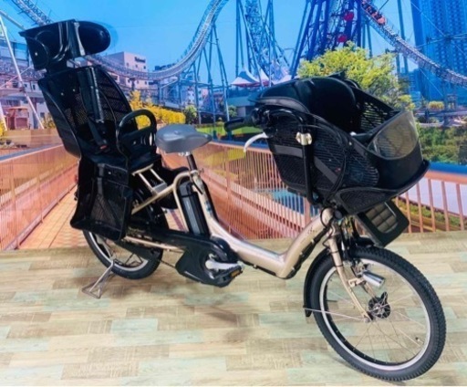 Ⅵ 4383 長生きバッテリー8.9A 新品日本製タイヤ　子供乗せ電動自転車