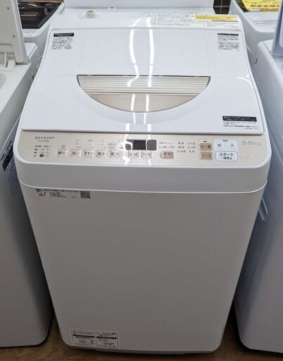 SHARP 5.5㎏洗濯機 ES-T5EBK 2021年　ag-ad020