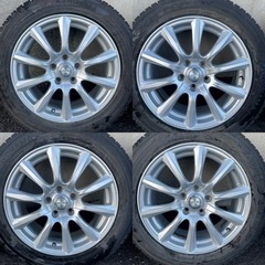 タイヤ&アルミセット 215/55-17 17×7J +48 スタッドレスタイヤ ヨコハマ IG50PLUS ４本セット