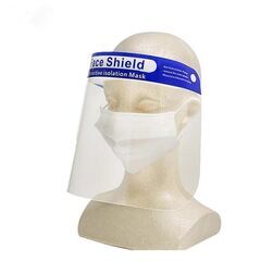 ③【処分価格】フェイスシールド 380枚 固定タイプ フェイスガード 大人用 フェイスカバー 調整可能 取替式 接客業 コンビニ 介護施設 医療 簡易式 男女兼用 水洗い 透明シールド 防塵 目立たない 飛沫防止 軽量 ③【処分価格】フェイスシールド 380枚 固定タイプ フェイスガード