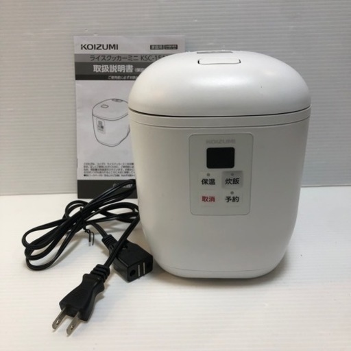 #6573 KOIZUMI 1.5合炊き　炊飯器　KSC-1512 2018年製