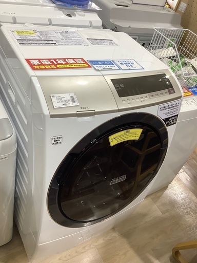 11.0kg/6.0kg ドラム式洗濯乾燥機 HITACHI BD-SV110ER 2019年製