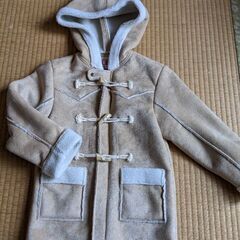 ★フェイクムートン ダッフルコート 120サイズ★ベージュ　美品　