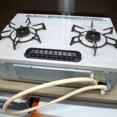 リンナイ ガステーブル DCM01BEL 2017年製 都市ガス 左強火 水無し片面