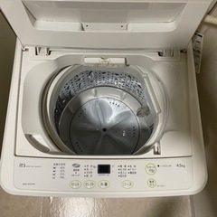 売却済【お譲りします】洗濯機4.5kg 