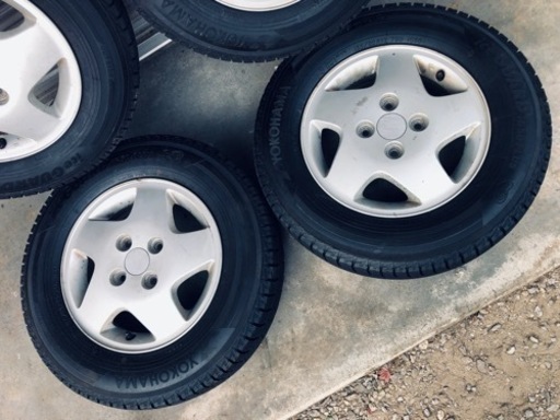 冬タイヤ 155/80R13 軽自動車アルミ付スタッドレス バリ山4本組