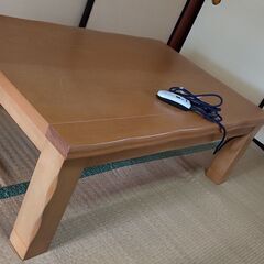 和風こたつ　約120×79ｃｍ　布団付　木目