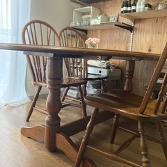 柏木工　ダイニングセット　テーブル×椅子4脚