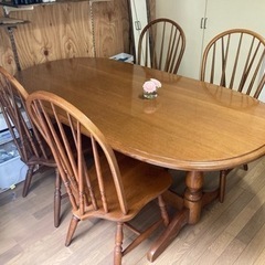 柏木工　ダイニングセット　テーブル×椅子4脚