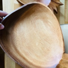 木製のパイナップル皿セット