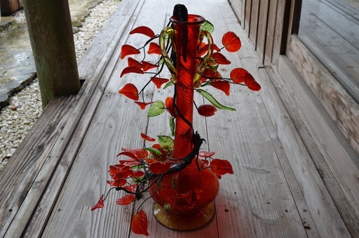 【うるま市宮里】琉球ガラス 花瓶 フラワーベース1個10,000円