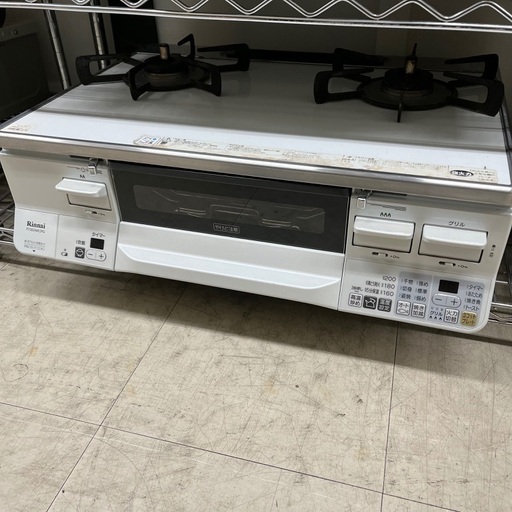 J1879 高年式！Rinnai リンナイ  LAKUCIE ラクシエ 都市ガス用 ガステーブル ガスコンロ RTS65AWK3RG-WR  2020年製 都市ガス12・13A 右強火 クリーニング済