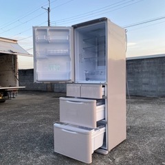 「中古」激安🍁シャップ冷蔵庫SJ-PW42W-N 🌺ファミリータイプ🌸自動製氷付き🌷保証あり㊗️配達可能🚚🚚🚚