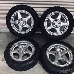 冬タイヤ 155/65R13 軽自動車アルミ付スタッドレス バリ山4本組