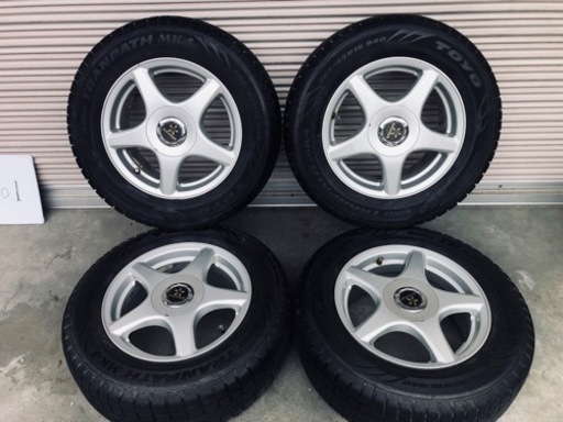 冬タイヤ 205/65R15 プリウスα等用アルミ付スタッドレス 4本組 W001 車