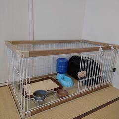 【ネット決済】小・中型犬用の室内用サークル＆飼育関連セット