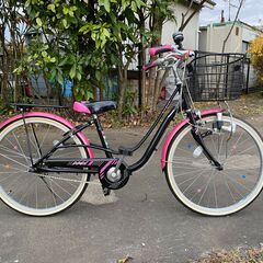 子供用自転車 パナソニック LYCEE 22インチ ピンク＆ブラック
