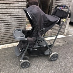 二人乗りベビーカー　joovy カブース　ウルトラライト　ブラック