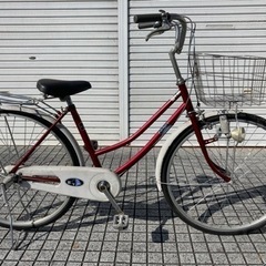 【ネット決済・配送可】【26インチ自転車】内装3段変速付　鍵新品...