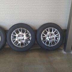 明日朝10時まで！ 155/65R13 普通タイヤ 軽自動車 タイヤホイール4本セット