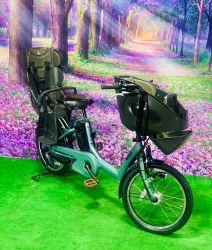 Ⅱ 4544子供乗せ電動自転車パナソニック3人乗り新品20インチ新品バッテリー