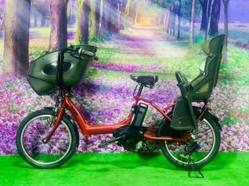 Ⅱ 4545子供乗せ電動自転車ブリヂストン3人乗り新品20インチ良好バッテリー