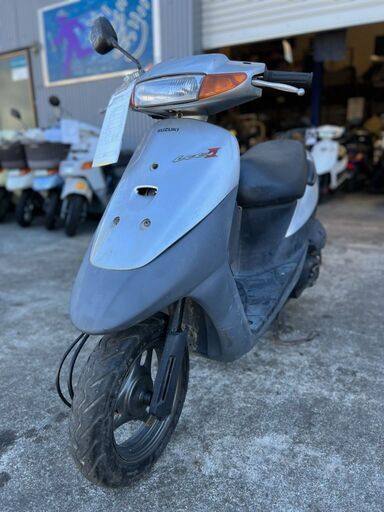 SUZUKI　レッツ2　シルバーカラー　プラグ・バッテリー新品！　キャブ清掃済み！！　相模原市から　安く売ります！！