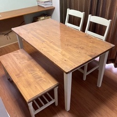 決まりました】【美品】ダイニングテーブルセット