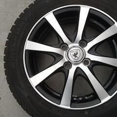 他サイトでご成約😃値下げ🎉20年製🎉バリ山155/65R14冬タイヤセット🎵