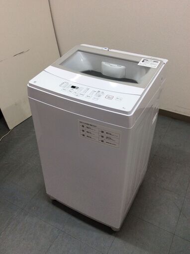 （11/20受渡済）JT5765【NITORI/ニトリ 6.0㎏洗濯機】高年式 2021年製 NTR60 家電 洗濯 簡易乾燥付
