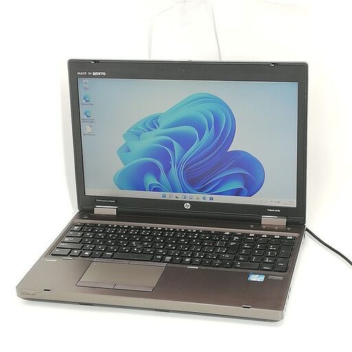 保証付 日本製 Wi-Fi有 15.6型 ノートパソコン HP 6570b 茶色 中古良品 第3世代 Core i7 8GB DVDRW 無線 Windows11 Office 即使用可
