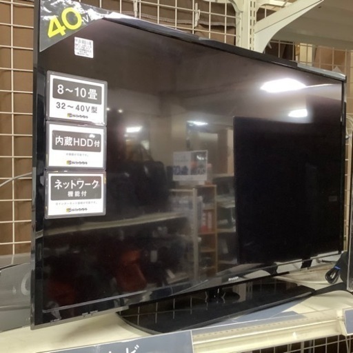液晶テレビ SHARP LC-40H40 2017年製 40インチ - テレビ