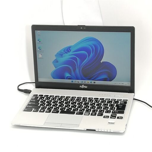 保証付 日本製 高速SSD 13.3型 ノートパソコン 富士通 S935/K 中古良品 第5世代Core i5 4GB 無線 Bluetooth カメラ Windows11 Office