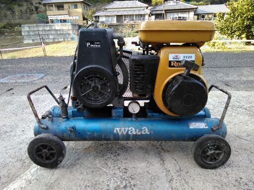 ファッション コンプレッサーエンジン式 実働 イワタ製 お買い得  