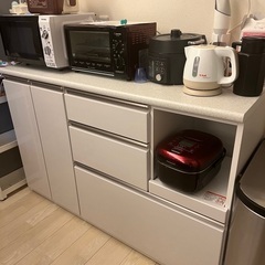 【ネット決済】ニトリ　食器棚　1年半使用　キッチンカウンター