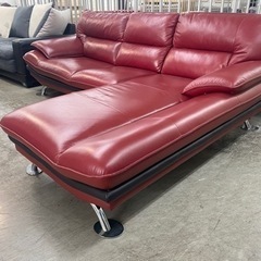 【愛品館 江戸川店】新春初売り！ニトリ 本革カウチソファ ID：156-018826-007