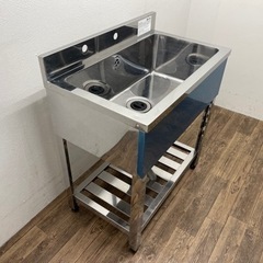 アズマ/ａｚｕｍａ　業務用　ステンレス　１槽シンク流し台　店舗　飲食店　W７５０ｘD４５０ｘＨ８００ｍｍ