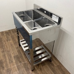 アズマ/ａｚｕｍａ　業務用　ステンレス　１槽シンク流し台　店舗　飲食店　W７５０ｘD４５０ｘＨ８００ｍｍ