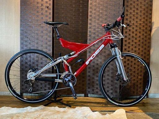 ■FOES FXC フォーズ FXC フルカスタム Mサイズ 26インチ 20速 レッド MTB マウンテンバイク 自転車 札幌発
