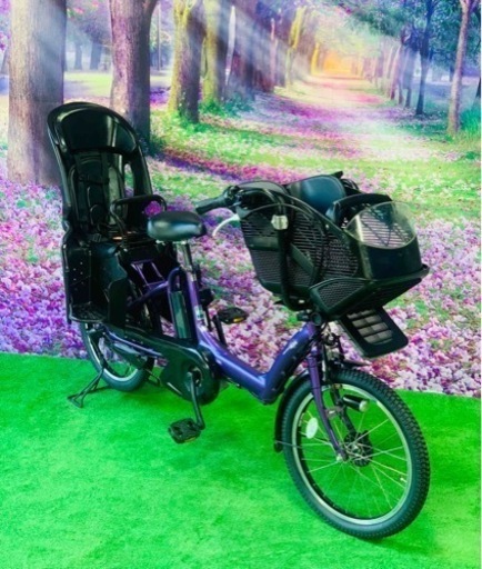 Ⅱ 4531子供乗せ電動自転車ヤマハ3人乗り新品20インチ良好バッテリー