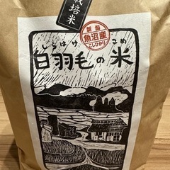 【お取引中】魚沼産　こしひかり　特別栽培米　白羽毛の米