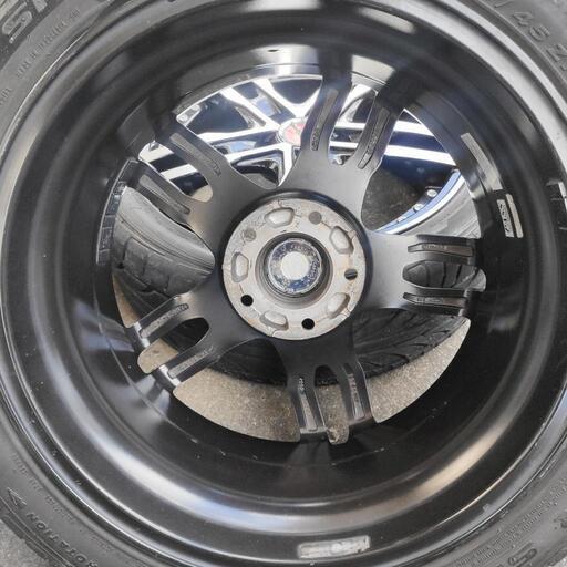 共豊　AME シャレン　モノブロック　215/45r17