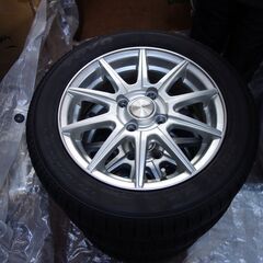 【お取引中】A3【2019年製】155/65R14 4穴 アルミ付ス タッドレスタイヤ 4本