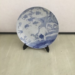 皿立て付き　　大皿　　陶器