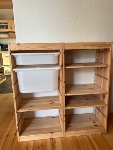 IKEA トロファスト　木　2セット　イケア　棚　子ども　キッズ　子ども部屋